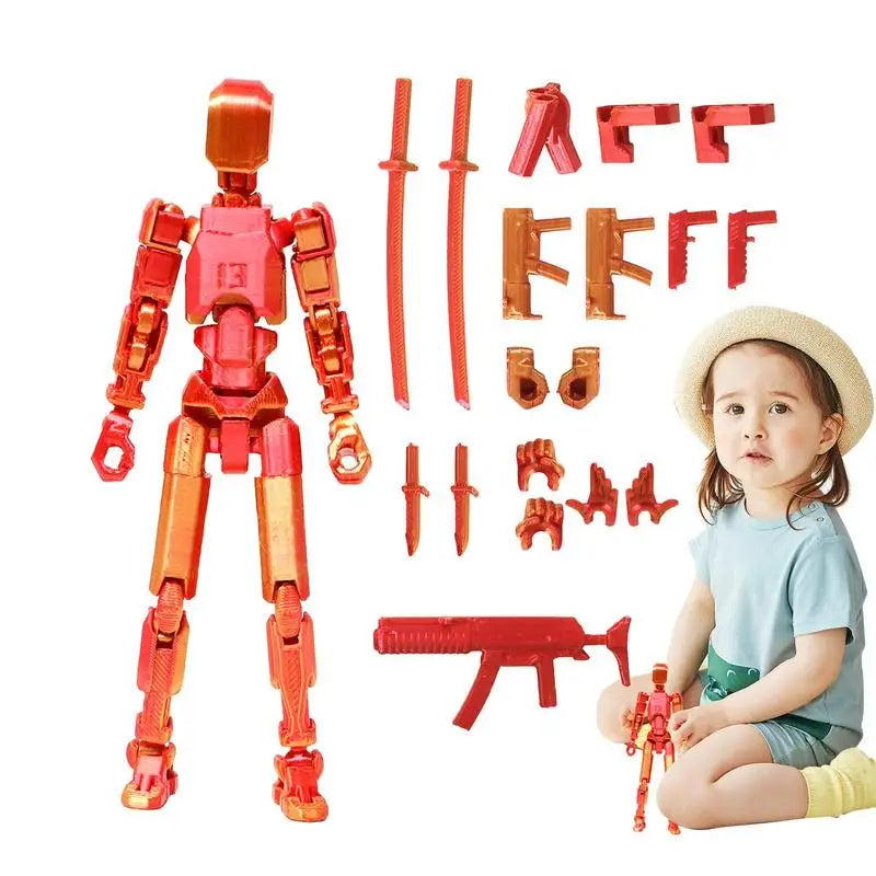 Multi-Jointed Movable Shapeshift Robot 2.0 3D Printed Mannequin Dummy13 Action Figures Toys Kids Adults Parent-children Games