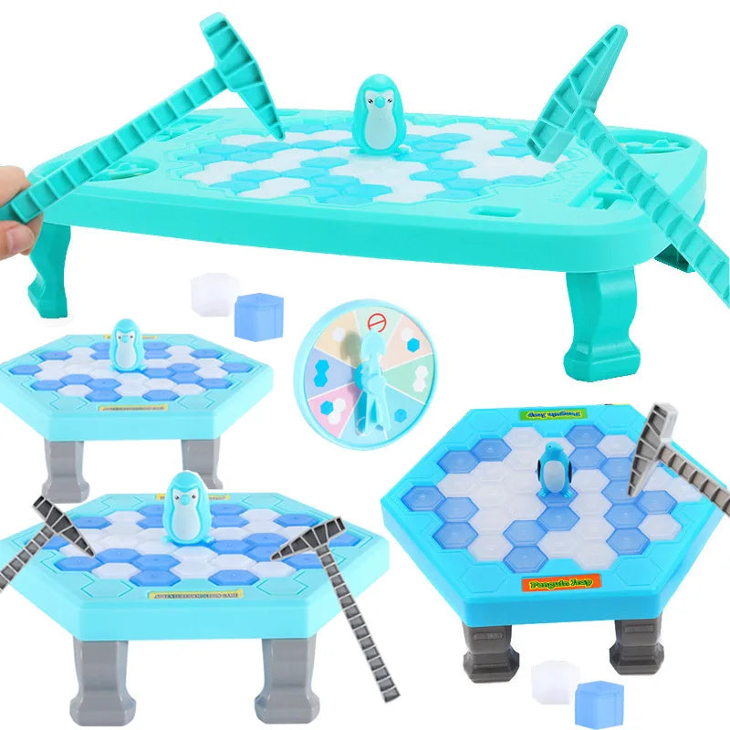 Jeu de table Penguin Breaking Ice, puzzle interactif parent-enfant, jeu de fête pour enfants, jeux de famille, jouets cadeaux d'anniversaire