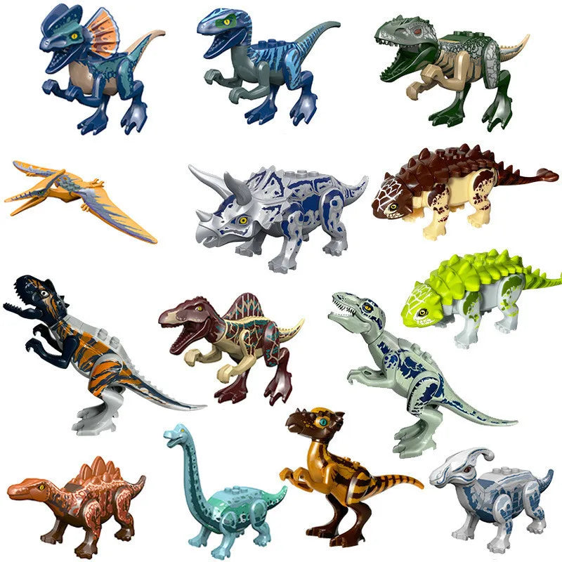 Jurassic Dinosaurs Movie Tyrannosaurus Rex Action Figures Dino Building Blocks Toys For Children Dinosaur Kids Gifts