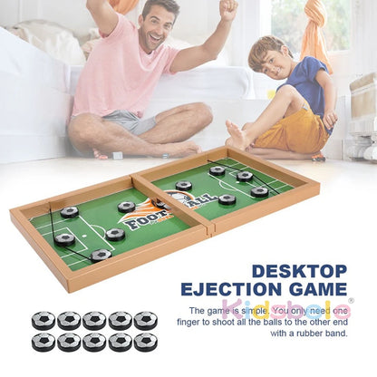 Juego de mesa de hockey de madera de batalla interactiva Juego de mesa de batalla de fútbol de escritorio Ajedrez de rebote