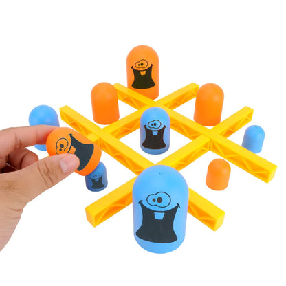 Jeu de société Tic-Tac Toe Puzzle jouets pour fête jeu de famille Compétition interactive parent-enfant cadeaux d'anniversaire pour enfants jeux