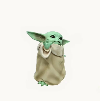 Figurine Star War Mandalorian Little Baby YODA Statue 8 cm Jouets