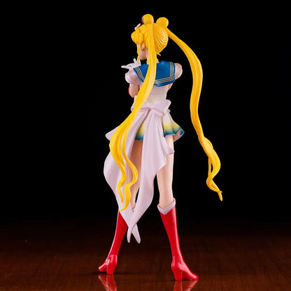 Figurine d'action Sailor Moon de 23 cm, poupée princesse Serenity, décorations de gâteau, Collection en PVC, figurine Tsukino Usagi, modèle de jouets, cadeaux