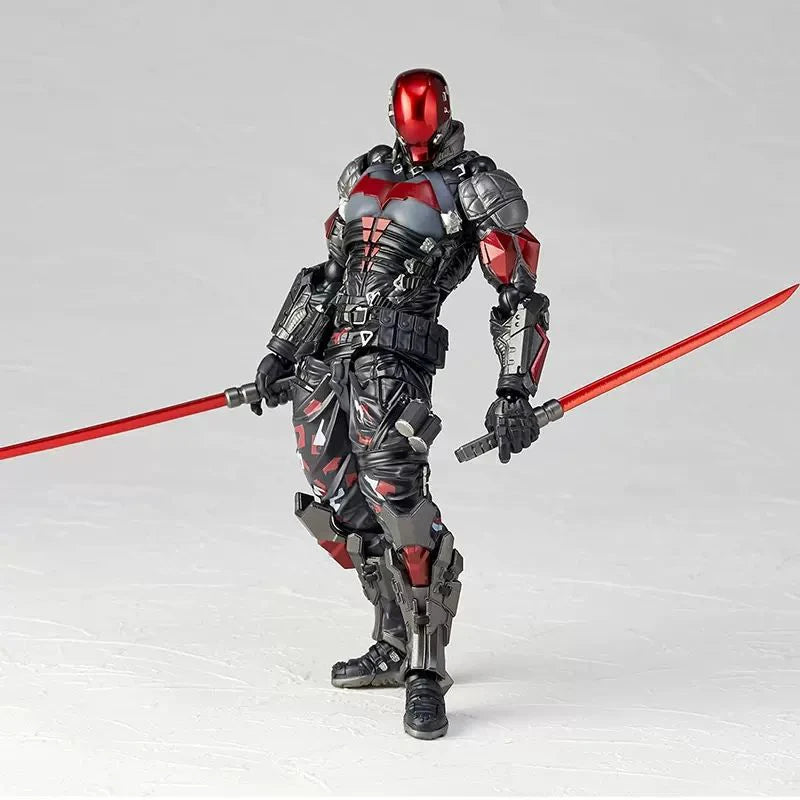 AMAZING YAMAGUCHI Arkham Knight Action Figure #024 Model PVC Bat 17cm Collection Movable Anime Figurine Toys for Child‘s Gifts