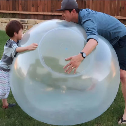 Bolas de burbujas inflables suaves de 50 cm para exteriores para niños, juguetes para fiestas, divertidos globos de agua reutilizables