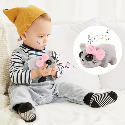 Kawaii Sad Hamster Musical Peluche Jouet Doux Peluche Animal Mignon Hamster Peluche Poupées pour Enfants Enfants Cadeau D'anniversaire De Noël