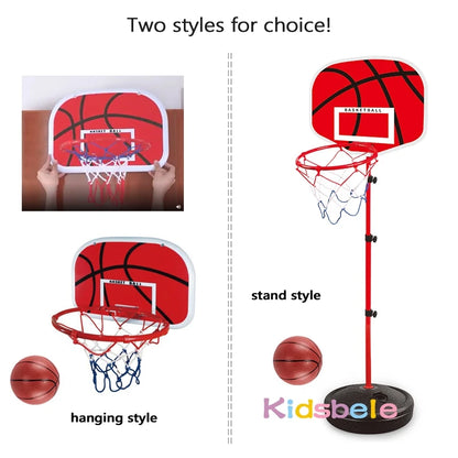 Basketball Hoop 63-150CM Toddler Adjustable Stand Rack Toys For Kids Baby Outdoor Indoor Ball Sport Basket Holder Hoop Game