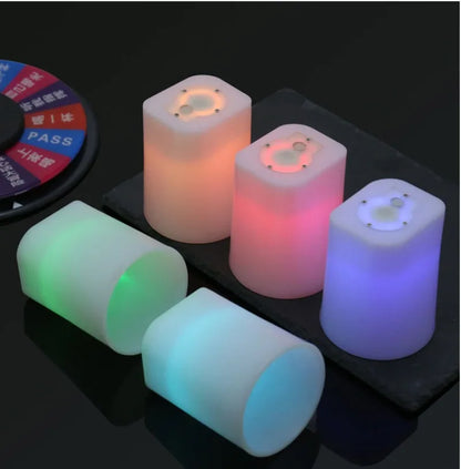 1pc Nouveau Party Bar KTV Lumineux Tamis Tasse LED Atmosphère Colorée Dés Tasse Tamis Ensemble Couleur Tasse Shaker