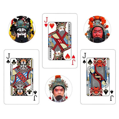 Nouvelles cartes à jouer de l'opéra de Pékin chinois Culture traditionnelle chinoise Nouveau modèle Cartes à jouer pour adultes 57*87mm Accessoires de jeu de table amusants