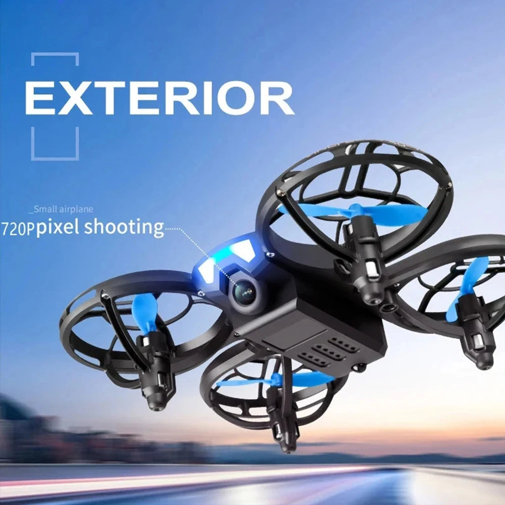 Caméra 10K Ultra HD V8 Nouveau Mini Drone WiFi Fpv Pression d'air Hauteur Maintien Pliable Quadcopter RC Drone Jouet Cadeau