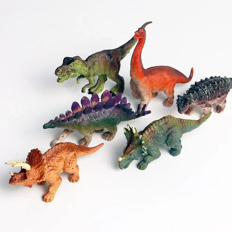 Figuras de acción de dinosaurios de PVC sólido de Mini Jurassic Stegosaurus Saichania 2024, modelo mundial de animales, colección de juguetes para niños