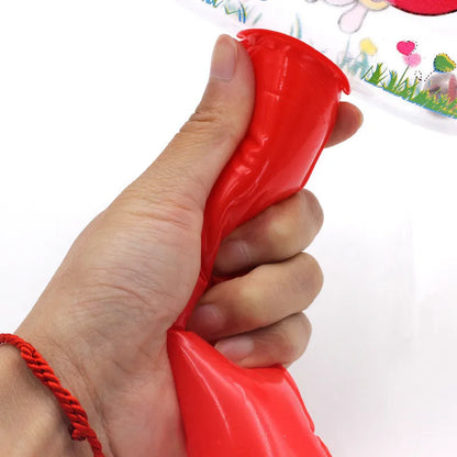 6 piezas de martillo inflable aleatorio con campana, lindos dibujos animados, suministros para fiestas, juguetes inflables para piscina, juguetes para bebés, juguetes para niños