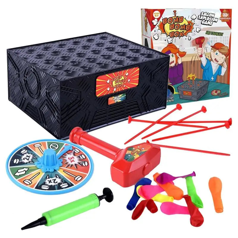 Jeu de boîte à ballons Hammer Blast amusant pour les enfants, excellent jeu créatif, anti-stress, farce de fête folle, jouet éducatif amusant