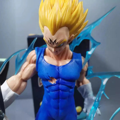 Figura de anime Dragon Ball Z de 28 cm, figura de acción Majin Vegeta, figura GK Super Saiyan Vegeta, modelo de colección para adultos, juguetes, regalos