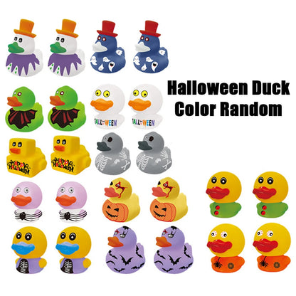 Montessori Toys 10PCS New and Cute Children's Birthday Gifts Baby Bath Items Halloween Rubber Duck Pools Water Fun Hobbies