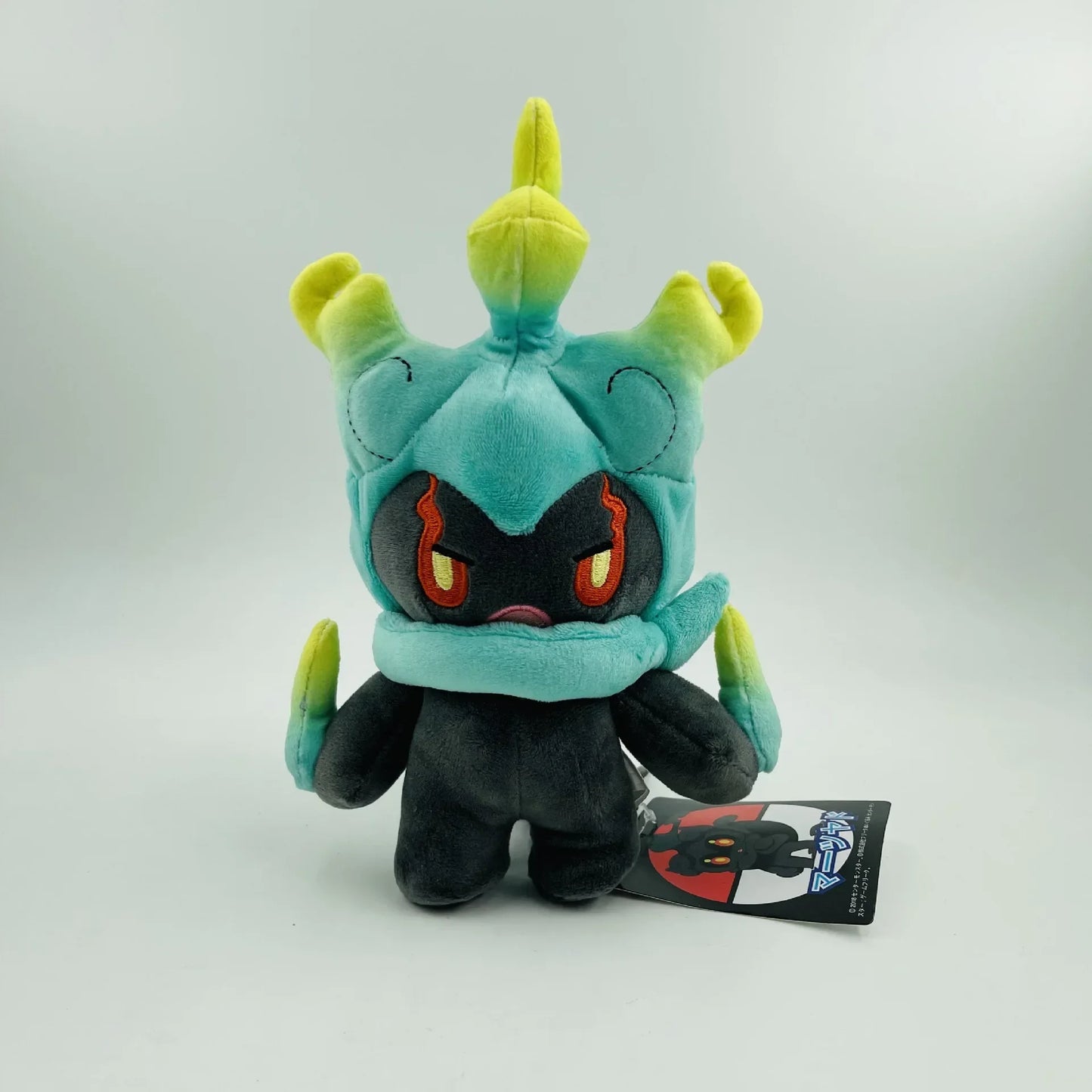 5 piezas/lote de 25 cm, juguetes de peluche de Pokémon Marshadow, muñecos de peluche suaves de Anime Marshadow verde y negro, regalos de cumpleaños y Navidad