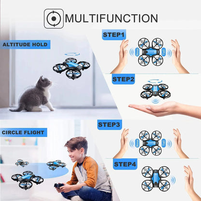 2024 nuevo V8 Mini Drone 4k profesional HD Cámara gran angular 1080P WiFi FPV Drones Altura Mantener Control remoto Helicóptero Regalo Juguetes