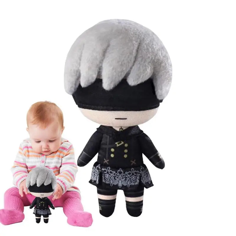 23CM NieR:Automata SQUARE ENIX Anime 2B 9S Anime Juego Película Dibujos animados Juguetes Peluche Animal Navidad Muñeco de dibujos animados Regalo