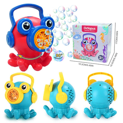 Cartoon Octopus Green Bubble Shakes His Head And Spits Bubbles Blower Summer Outdoor Toys Birthday Party Children's Gifts Toy