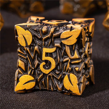 Ensemble de dés en métal KERWELLSI DND, dés polyédriques pour donjons et dragons D&amp;D RPG, jeu de rôle fait à la main D20 D12 D10 D8 D6 D4