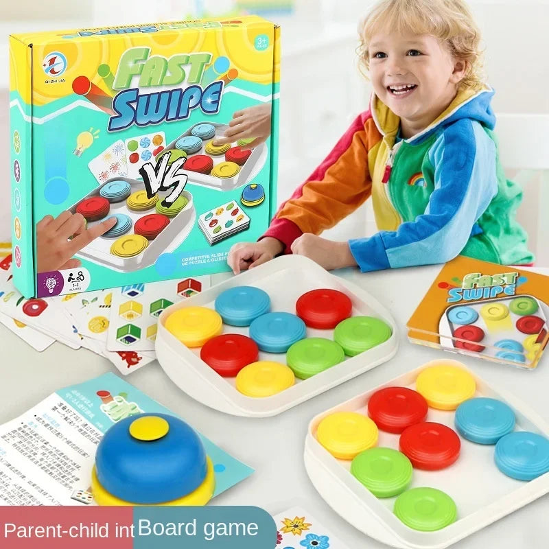 Juego de mesa interactivo para padres e hijos de hockey sobre hielo de colores para 2 jugadores, entrenamiento de pensamiento lógico, juguetes para niños