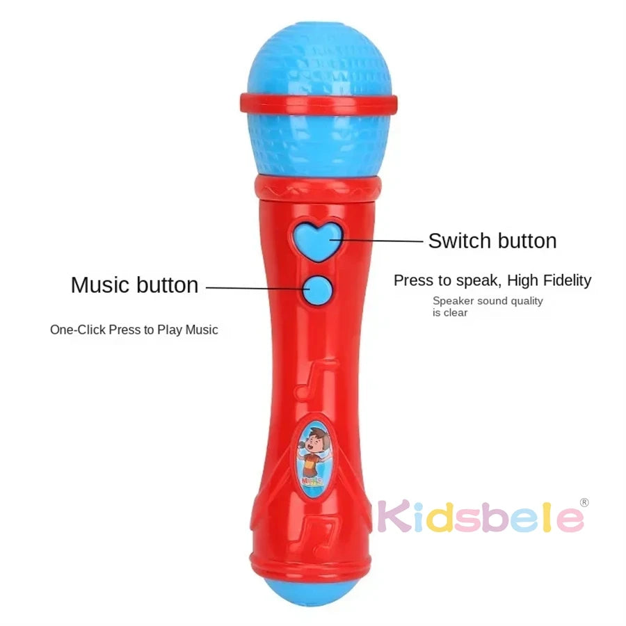 Children's Sound Amplifier Microphone Early Education Enlightenment Singing Music Toy Birthday Gift Kids Party Song