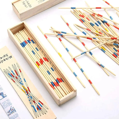 New Traditional Family Games Wooden Pickup Sticks Table Top Board Game Wooden Learning Toy for Kids Children Gift Party Favor