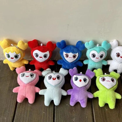 Lovelys Plush Jouet en peluche coréen Super Star Animal de dessin animé TWICE Momo Doll Porte-clés Pendentif Porte-clés Peluche Jouet pour les fans ONCE Girls