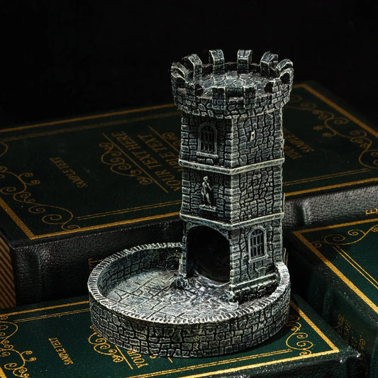 Hollow Castle Dice Tower Resin DND Dice Rolling Tower for Dungeons and Dragons Game RPG Dice playing Home Desktop Decor Gifts