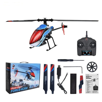 Hélicoptères RC WLtoys k200 K127 2,4 GHz 4 canaux 6 axes gyroscope à hauteur fixe hélice à lame unique gyroscope Mini jouets RC pour enfants cadeau