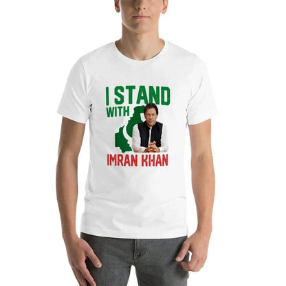 Estoy con Imran Khan Camiseta de verano, ropa personalizada, camisetas para hombre