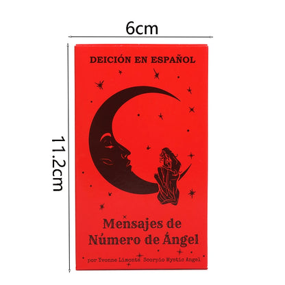 Oráculo en Español, Mensajes de Número de Ángel, 53 Cartas, Números Angelicales Angel Number Messages Tarot Cards Deck Future Te