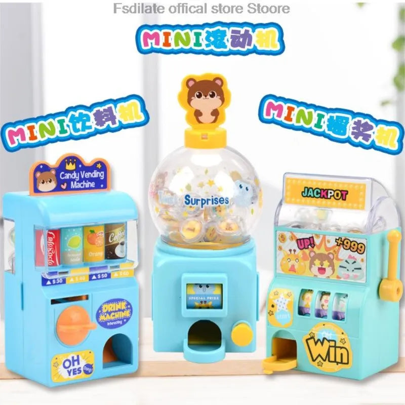 Mini machine de loterie, jouets de jeu, petit secoueur manuel d'œufs, jouets de puzzle pour enfants, machine à balançoire de jouet de machine de loterie simulée