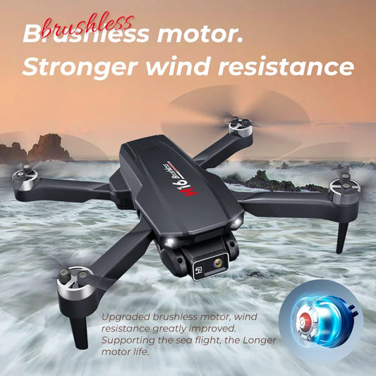 2024 Nouveau Drone H16 GPS Professionnel Double Caméra Drone Quadcopter Photographie Aérienne Sans Balais Laser Évitement D'obstacles RC Jouet