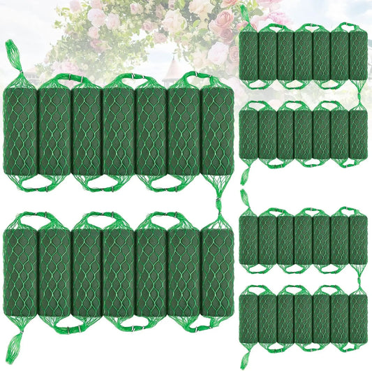 Lot de 14 blocs de mousse pour guirlande de fleurs, filet cylindrique en mousse florale pour fleurs, support de fleurs absorbant, arche, porte, décoration de fête