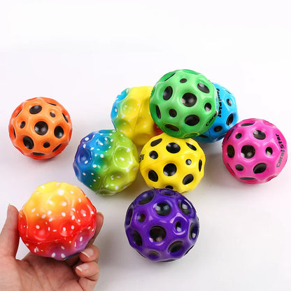 1pc Nouveau Flipper Haut Éclat Haute Bounce Balle Loisirs PU Mousse Balle Étudiants Décompresser Moon Stone Bounce Ball