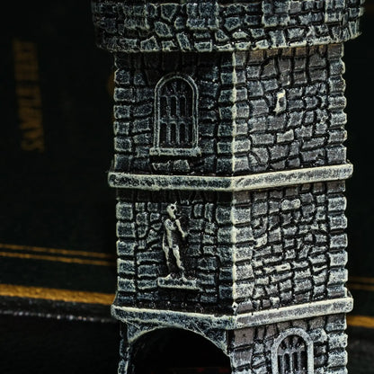 Hollow Castle Dice Tower Resin DND Dice Rolling Tower for Dungeons and Dragons Game RPG Dice playing Home Desktop Decor Gifts