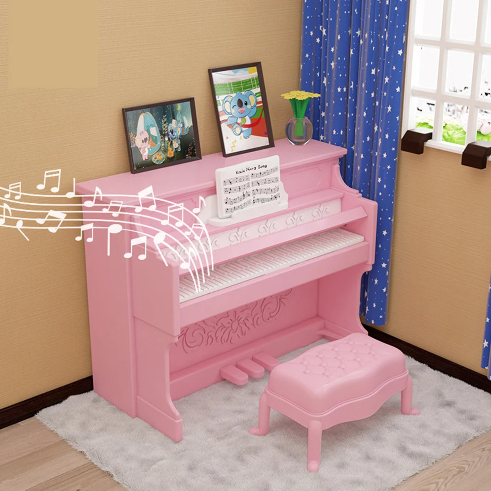 1:12 Maison de poupée Koala Miniature Meubles Simulation Musique Piano Électrique Décoration Micro Modèle Fille Playhouse Cadeau D'anniversaire Jouet