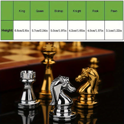 Weighted Metal Chess Pieces 2.6 Inch King Extra Queens Chess Pieces Only, No Board