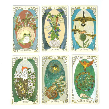 Jeu de tarot divinatoire Forager's Daughter inspiré de la nature et imprégné d'un riche symbolisme 83 cartes Guide sans papier