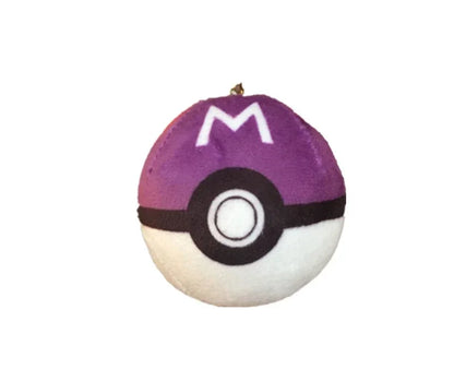 Lot de 10 Pokeballs en peluche pour animaux, 8 cm, jouet en peluche, pendentif, cadeau de Noël ou d'anniversaire