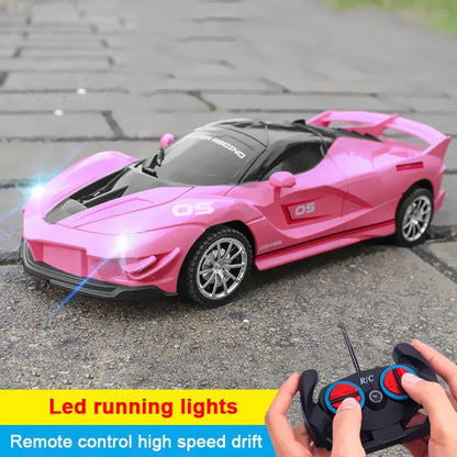 LED Light RC Car Toy 1/18  2.4G Radio Remote Control Cars High Speed Sports Car Stunt Drift Racing Car Toys For Boys Children