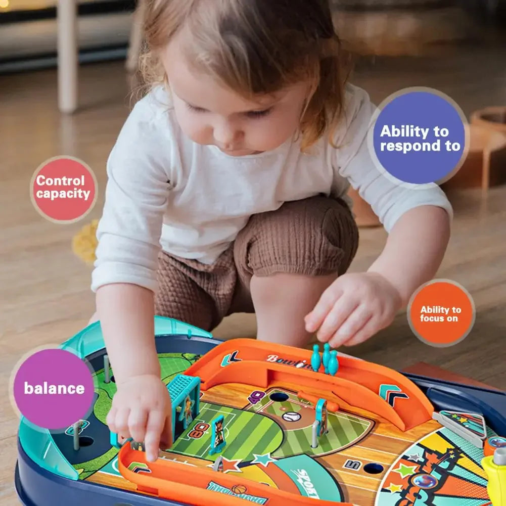 Jeu de société interactif à deux joueurs, jouet de table de combat de flipper amusant pour enfants, console de jeu de sport de flipper, cadeaux d'anniversaire de Noël