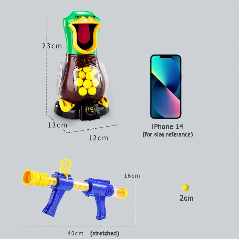 Jouets de canard de tir affamé 98K pistolet à air comprimé balle souple jeux de bataille de notation de balle avec lumière peut marcher pistolet cadeaux pour enfants