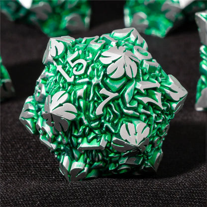 Ensemble de dés en métal KERWELLSI DND, dés polyédriques pour donjons et dragons D&amp;D RPG, jeu de rôle fait à la main D20 D12 D10 D8 D6 D4