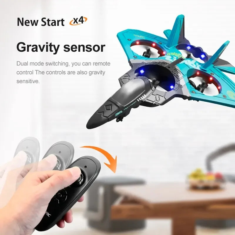 Avión de control remoto V17 RC 2,4G, avión de combate de control remoto, avión planeador, avión de espuma EPP, juguetes RC Drone, regalo para niños