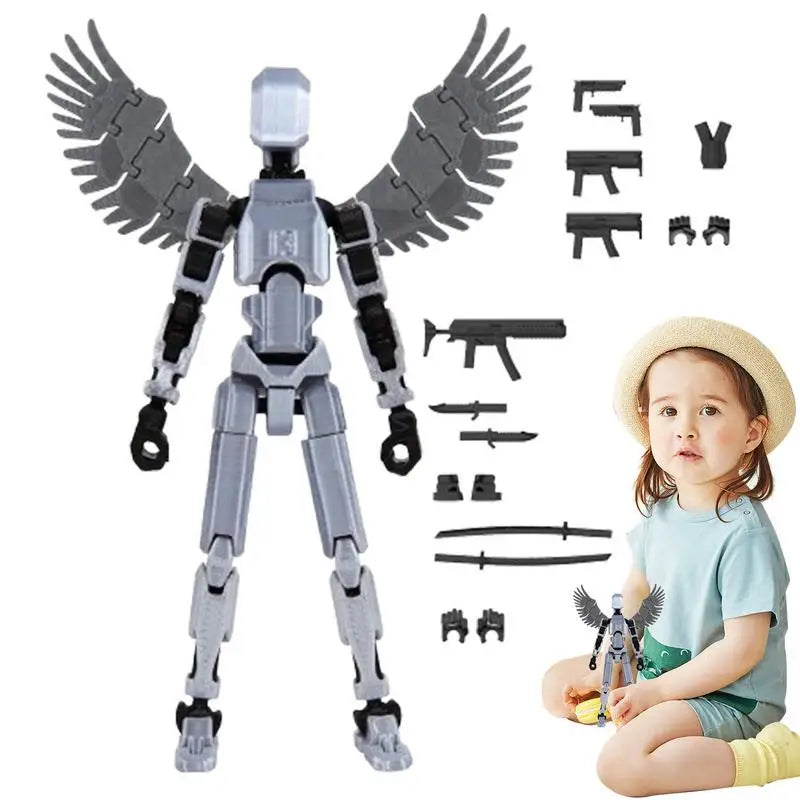 Multi-Jointed Movable Shapeshift Robot 3D Printed Mannequin Mini13 Character Figures Toys Kids Adults Parent-children Game Gifts