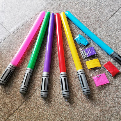 New Kids Inflatable Lightsaber  Laser Sword Toy 100cm Inflatable Stick Pvc Inflatable Sword for Children Gift