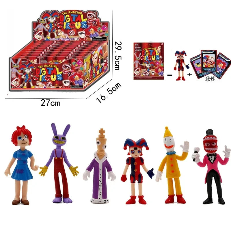 Paquete de 24 figuras de PVC de The Amazing Digital Circus, Pomni, Jax, Kagatha, Kinger, Caine Kaufmo, regalo para niños