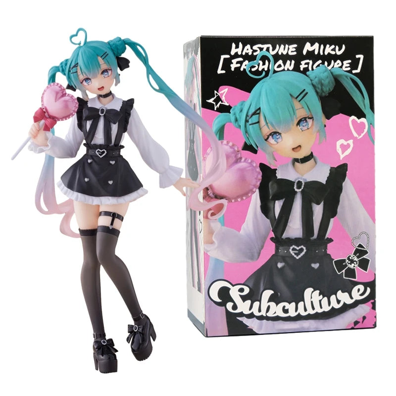 Figurine d'anime Hatsune Miku de 18 cm, fille sexy, sous-classe de mode, figurine d'action Miku, décorations de chambre, collection en PVC, modèle de poupée, jouets